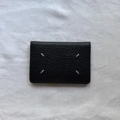 マルジェラ　4ステッチ カードホルダー　ブラック