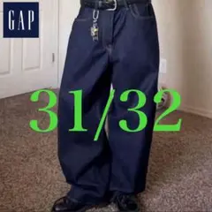 GAP スーパーバギーデニム 31W32L ダークリンス 大人気完売