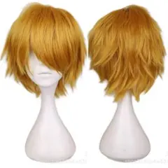 ⚫【ゴールド】コスプレ ウィッグ ショートボブ  アニメ 金髪
