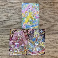 アイプリ　ひみつのクリスマスイエロー＆メロディバズリウムハーモニーピンク・ブルー