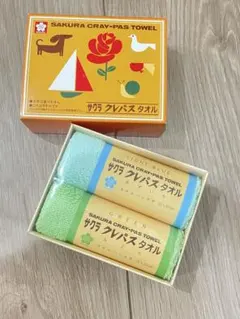 サクラクレパス タオルハンカチ 2枚セット　新品のサムネイル