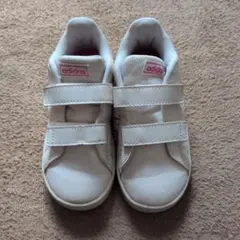 adidas ホワイト スニーカー ベルクロ16センチ
