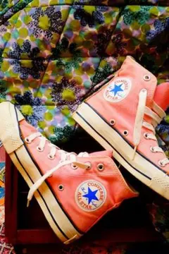 ◎SALE◎ 希少 USA製 80's ピンク×紺 ヴィンテージ コンバース