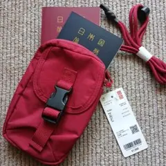 新品 ユニクロ ユーティリティネックポーチ スマホショルダー パスポートケースのサムネイル