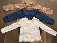 【3点セット】女の子 120ブラウス トップス ZARA H&M入り 花柄　春物