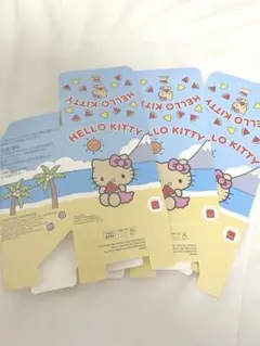 ハローキティ ハッピーセットの箱　日焼けキティ　マクドナルド　3つセット