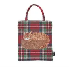 新品　松尾ミユキ　ミニトート　Stripe ねこ　ネコ　猫　キャット　ミニバッグ