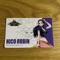 ワンピース　麦わらストア特典　ICカード風ステッカー　ロビン