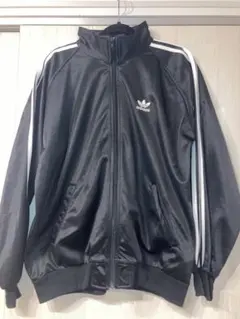 【希少 80s後半タグ】　adidas ジャージ　白黒　トラックジャケット
