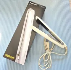 Panasonic ナノケア ストレートアイロン EH-HS0J 白 箱説明書付 - メルカリ