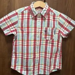 ミキハウス 半袖シャツ 110サイズ チェック柄