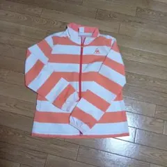 ゴルフ レディースジャケット オレンジストライプ