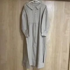 サマンサモスモス　ラウンドカラーワンピース　ベージュ