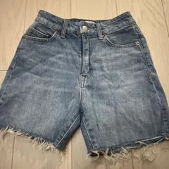 H&M デニムショートパンツ US 2