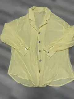 GRL イエローシアー長袖シャツ