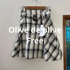 Olive de olive 切り替えミニスカート　フリー　定価3900 新品