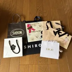 ショップ袋セットSABON JILLSTUART PAUL & JOE Dior