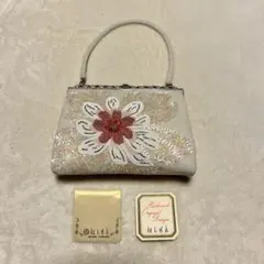 最終値下げ　希少・皇室御用達　LUMYはしもと　2way ショルダーバッグ LUMY はしもと ビーズバッグ ショルダーバッグ 黒 ブラック 皇室