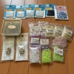 手芸素材まとめ ビーズ ロンデルボール 大量セット