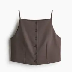 H&M ダークブラウン キャミベスト XLサイズ