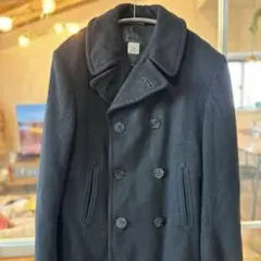 80s US NAVY ピーコート 38R アンカー型ボタン ビンテージ