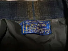 60S ペンドルトン USA製 オンブレ ボードシャツ ウール オープンカラー