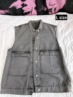 デニムベスト L