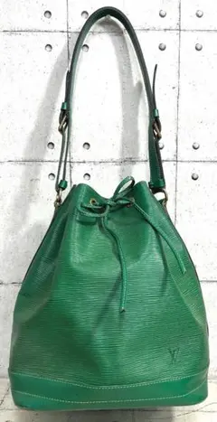 路易威登 Epi 綠色 Petit Noé 肩背包 水桶包