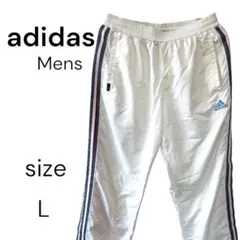 【adidas】アディダス メンズ ジャージパンツ Lサイズ ホワイト