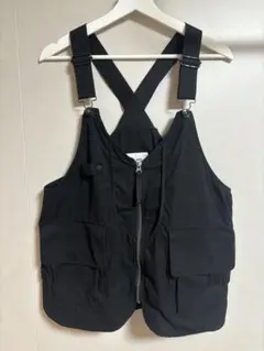ニコアンド　ポケットポケットベスト　フィッシングベスト　ブラック