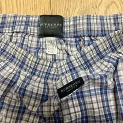 【美品】バーバリー ブルーチェック ハーフパンツ 短パン Lサイズ 綿のサムネイル