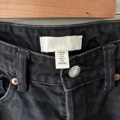 H&M ジーンズ　ブラック 36