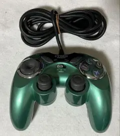 CYBER Gadget PS2 コントローラー エメラルドグリーン プレステ2