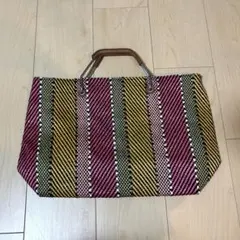 Discoat メタルハンドル　2way トートバッグ　ショルダーバッグ