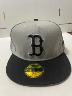 NEW Era 59FIFTY キャップ グレー ブラック 7 3/8 - メルカリ