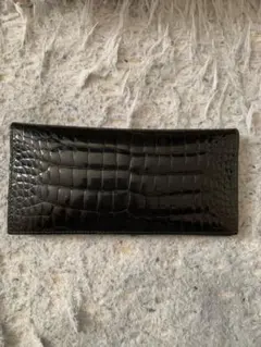 GUCCI ブラック クロコダイル長財布 希少！即納！GUCCI ホースビット クロコダイル ジップ長財布