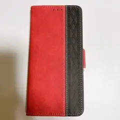 Galaxy A12 用 ケース 手帳型　赤　黒