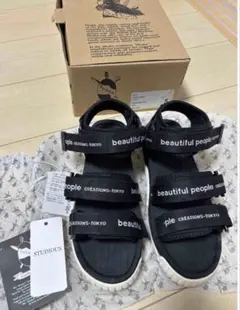 beautiful people ×SHAKA スポーツサンダル ブラックのサムネイル