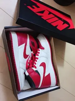 Nike Air Jordan 1ヘリテージ 赤白 ハイカット箱あり