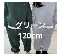 韓国子供服 OUR スウェットパンツ グリーン XL 120