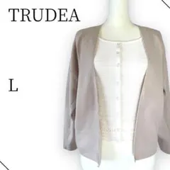 ◇TRUDEA トルディア　ボレロ　ボタンレスカーディガン　長袖　羽織り　無地のサムネイル