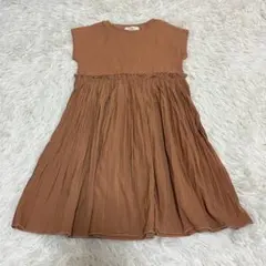 中古 セラフ ベビー トップス ワンピース 女の子 90cm レース ブラウンのサムネイル