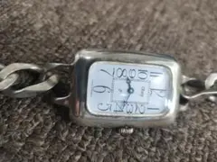 Obrey ハンドメイド　ソリッドシルバー　腕時計　フランス製　稼働中です。 Obrey SOLID SILVER 純銀 チェーンブレスレットウォッチ
