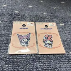 マイメロディ クロミ ワッペン ワッペンシール 2個