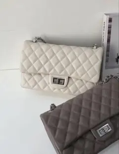 DHOLIC キルティングバッグ アイボリー
