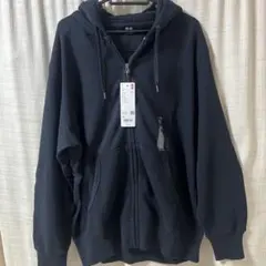 UNIQLO スウェットフルジップパーカ XL ブラック