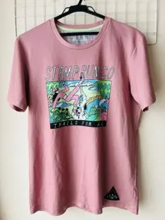 STAMP RUN&CO Tシャツ ピンク Mサイズ