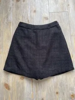 黒 ツイードショートパンツ Sサイズ