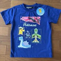 【新品】ポケットモンスター　プリントTシャツ ピカチュウ　110㎝