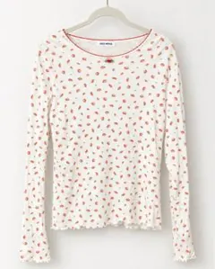 CHILD WOMAN チャイルドウーマン 小花柄 長袖カットソー 白系
